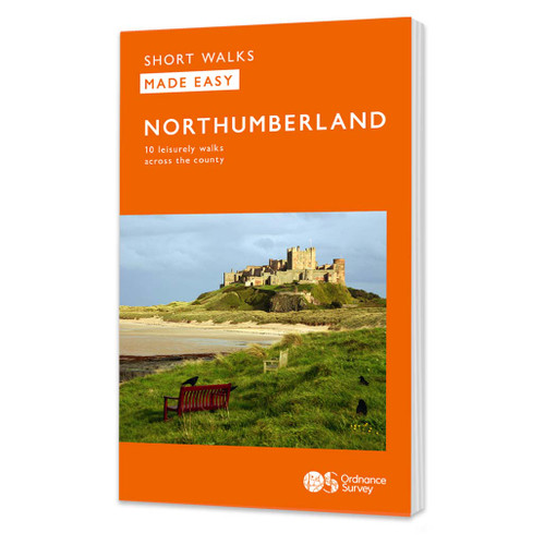 OS Short Walks Made Easy - Northumberland Orange front cover