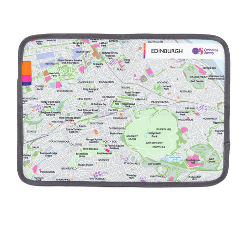 The OS Edinburgh Sit Map by Ordnance Survey Outdoor Kit full front view of the waterproof padded seat
