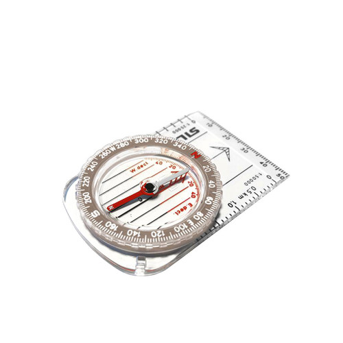 The Silva Classic Compass with scales 1:25 and 1:50, mm measurements and N/S black and red scales