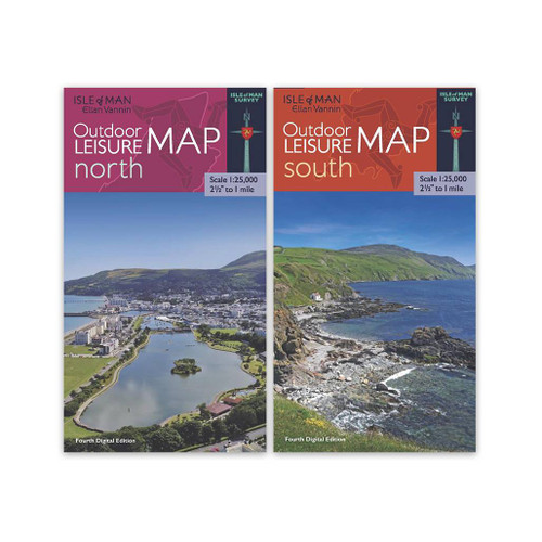 Standard front covers of Isle of Man Outdoor Leisure Map Set