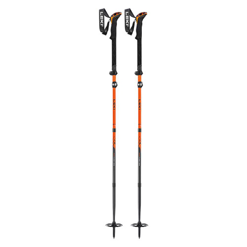 Leki Sherpa FX Carbon Strong Trekking Pole full view of the extended pole ready to use