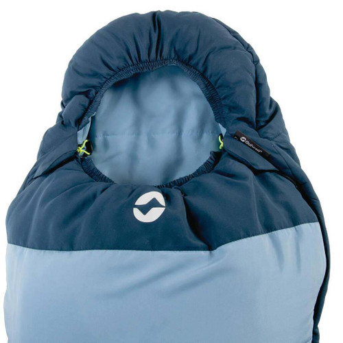 Outwell Convertible Junior Sleeping bag close up of head section