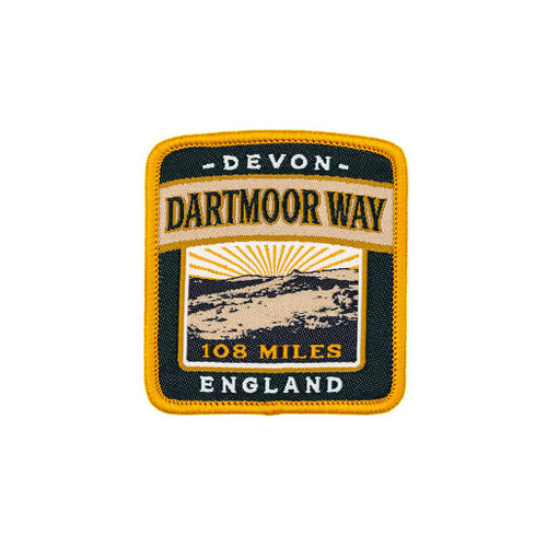 Dartmoor Way Patch by The Adventure Patch Company displayed on a white background