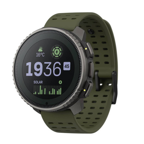 Suunto Vertical Titanium Solar Forest GPS Watch front angled view