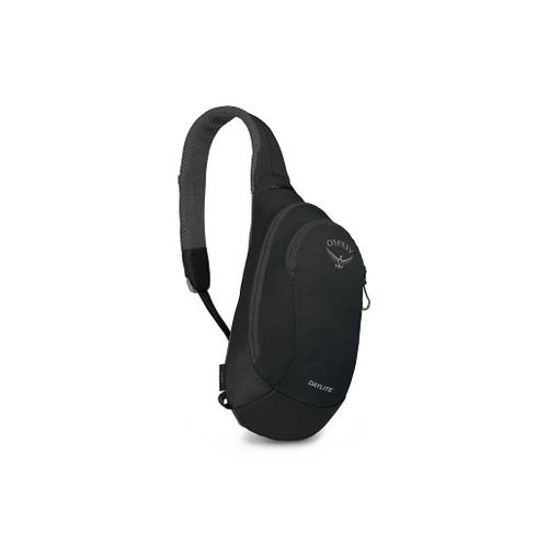 Osprey Daylite Sling backpack in black angled facing front