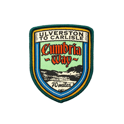 Cumbria Way Patch by The Adventure Patch Company displayed on a white background