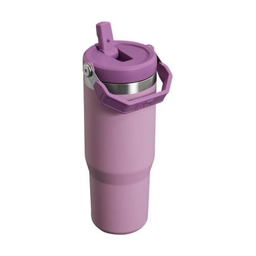 Stanley IceFlow Flip Straw Lilac Tumbler back view