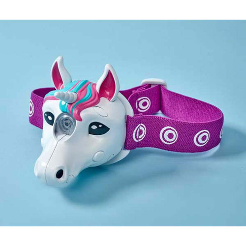 Brainstorm Unicorn Kids Headlamp on a white background