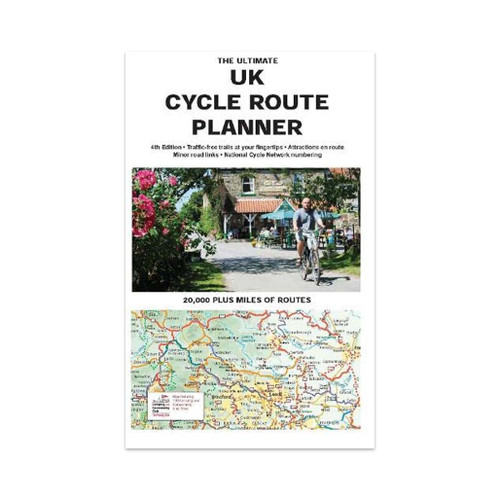 The Ultimate UK Cycle Route Planner Map folded paper map