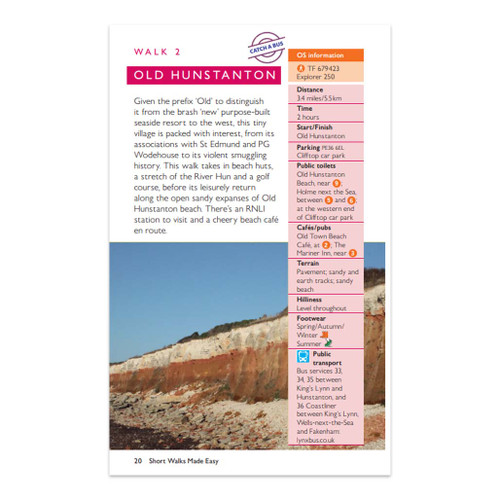 Excerpt from Norfolk Coast & Broads - OS Short Walks Made Easy text and imagery