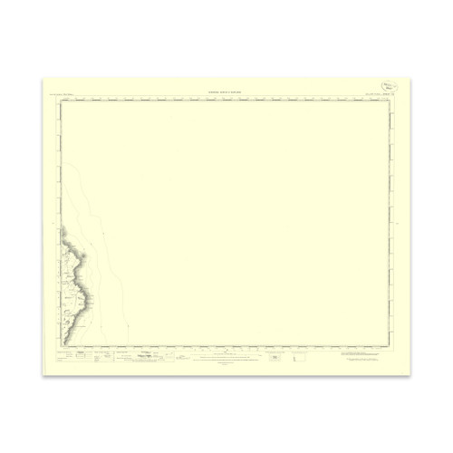 Close up of authentic reproduction of Ordnance Survey map of Cellar Head 1896-1904 with a yellow tint background Close up of authentic reproduction of Ordnance Survey map of Cellar Head 1896-1904 with a yellow tint background