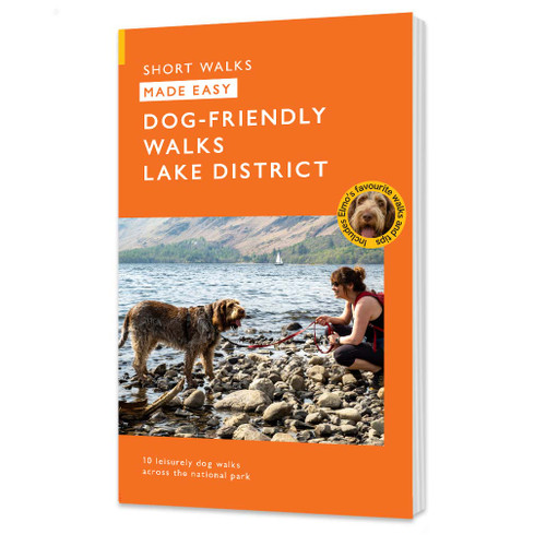 OS Dog Friendly Short Walks Made Easy Lake District walking guide with orange front cover