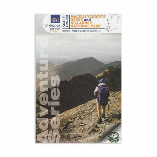 Front cover of MacGillycuddy's Reeks & Killarney National Park: OSI Adventure Series Map