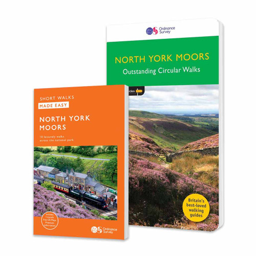 Bundle of 2 North York Moors guidebooks from Short Walks Made Easy and Pathfinder ranges.
