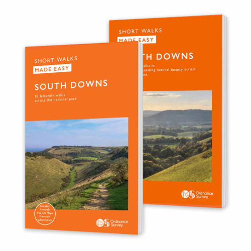 Bundle of 2 Short Walks Made Easy Walking Guidebooks for North and South Downs
