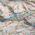 Close-up map view of 3D Peak District Relief Map tilted to show its 3D properties