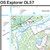 Close-up of the map and grid reference on OS Explorer Map OL 57 Cairn Gorm & Aviemore