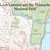 Close-up of the map on OS Explorer Map OL 37 Cowal East