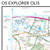 Close-up of the map and grid reference on OS Explorer Map OL 15 Purbeck and South Dorset