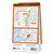Rear orange cover of OS Explorer Map OL 14 Wye Valley & Forest of Dean showing the area covered by the map and the wider area