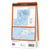 Rear orange cover of OS Explorer Map 101 Isles of Scilly showing the area covered by the map and the wider area