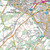 Close-up of the map showing East Grinstead on OS Explorer Map 135 Ashdown Forest