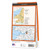 Rear orange cover of OS Explorer Map 154 Bristol West & Portishead showing the area covered by the map and the wider area
