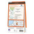 Rear orange cover of OS Explorer Map 201 Knighton & Presteigne showing the area covered by the map and the wider area