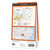Rear orange cover of OS Explorer Map 208 Bedford & St Neots showing the area covered by the map and the wider area