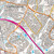 Close-up of the map showing Tamworth on OS Explorer Map 232 Nuneaton & Tamworth