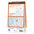 Rear orange cover of OS Explorer Map 240 Oswestry showing the area covered by the map and the wider area