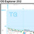 Close-up of the map and grid reference on OS Explorer Map 252 Norfolk Coast East