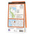 Rear orange cover of OS Explorer Map 265 Clwydian Range showing the area covered by the map and the wider area