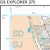 Close-up of the map and grid reference on OS Explorer Map 275 Liverpool