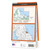 Rear orange cover of OS Explorer Map 306 Middlesbrough & Hartlepool showing the area covered by the map and the wider area