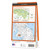 Rear orange cover of OS Explorer Map 319 Galloway Forest Park South showing the area covered by the map and the wider area