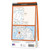 Rear orange cover of OS Explorer Map 327 Cumnock & Dalmellington showing the area covered by the map and the wider area