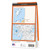 Rear orange cover of OS Explorer Map 354 Colonsay & Oronsay showing the area covered by the map and the wider area