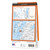 Rear orange cover of OS Explorer Map 410 Skye - Portree & Bracadale showing the area covered by the map and the wider area