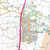 Close-up of map of Balmedie and surrounding area on 421 OS Explorer Map of Ellon & Inverurie