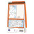 Rear orange cover of OS Explorer Map 427 Peterhead & Fraserburgh showing the area covered by the map and the wider area