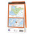 Rear orange cover of OS Explorer Map 439 Coigach & Summer Isles showing the area covered by the map and the wider area