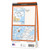 Rear orange cover of OS Explorer Map 457 South East Lewis showing the area covered by the map and the wider area