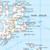 Close-up of the map on OS Landranger Map 3 Shetland - North Mainland