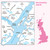 Rear pink cover of OS Landranger Map 49 Oban & East Mull showing the area covered by the map