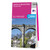 Pink front cover of OS Landranger Map 104 Leeds & Bradford