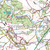 Close-up of the map on OS Landranger Map 163 Cheltenham & Cirencester