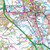 Close-up of the map on OS Landranger Map 164 Oxford