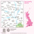 Rear pink cover of OS Landranger Map 184 Salisbury & The Plain showing the area covered by the map