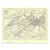 Authentic reproduction of Ordnance Survey map of Bristol 1896-1904 with a yellow tint background
